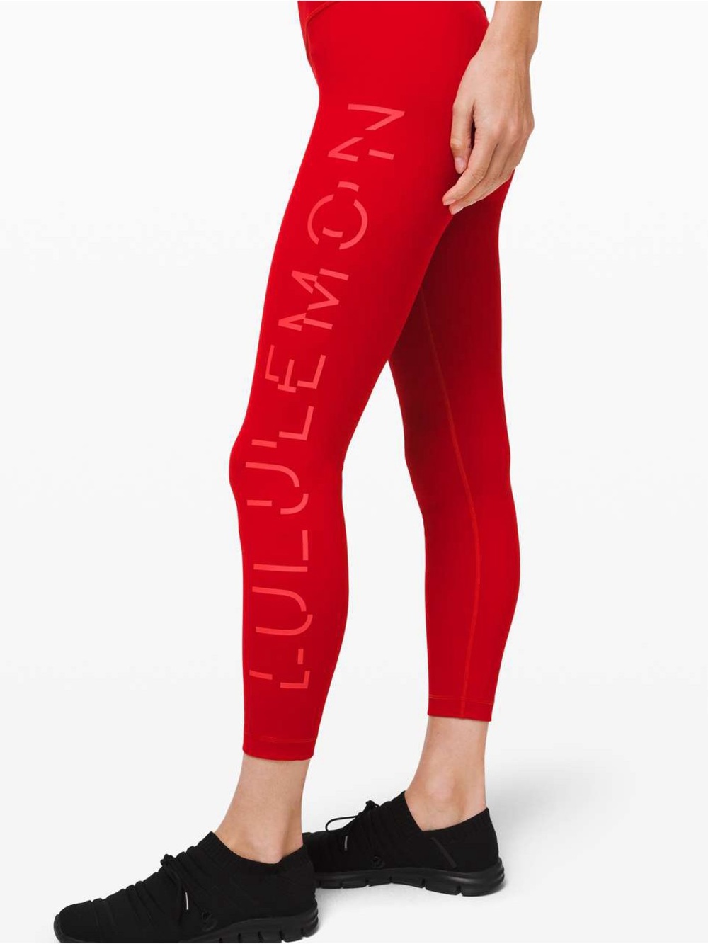Lululemon Wunder Under High-Rise Tight 25" *Lunar New Year in Dark Red Size 10